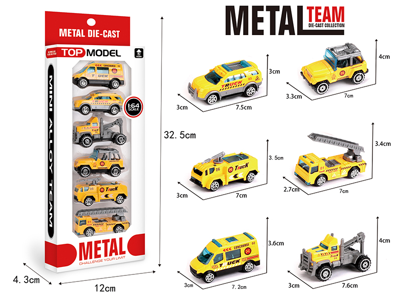 1:64 Alloy Slide Engineering Truck