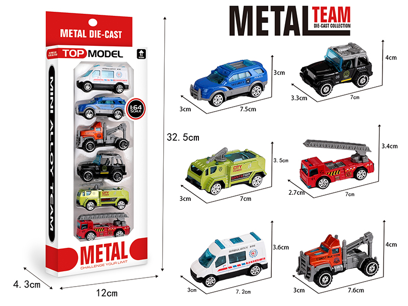 1:64 Alloy Slide City Car