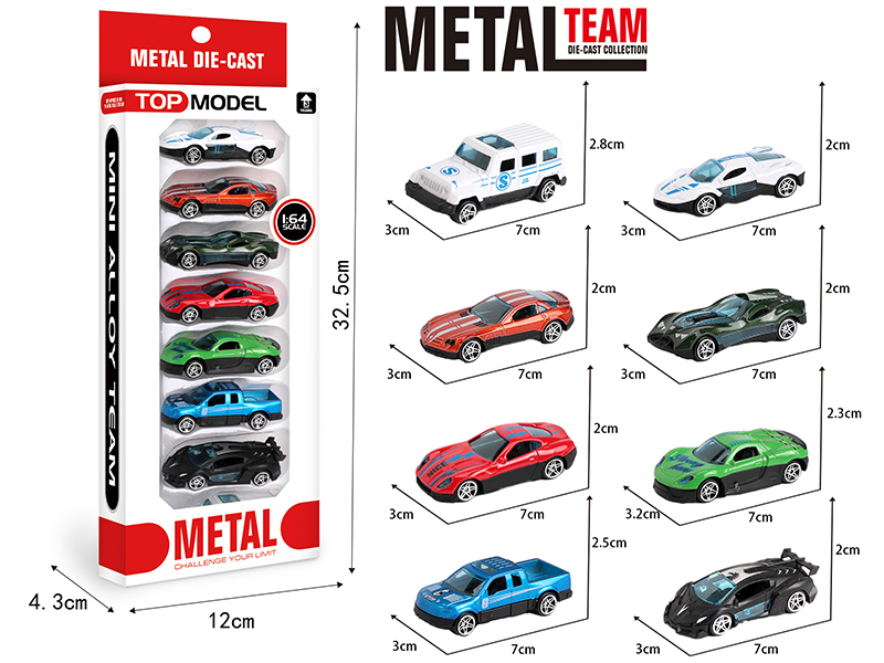 1:64 Alloy Slide Car