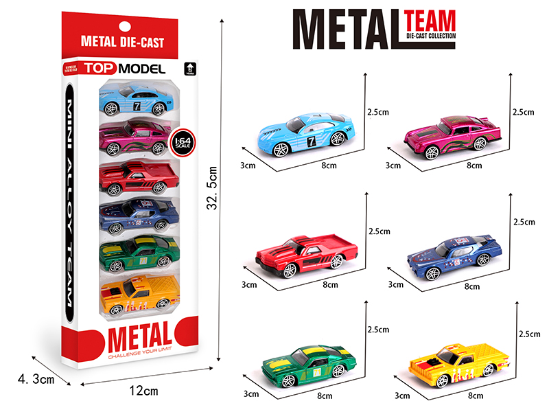 1:64 Alloy Slide Sports Car