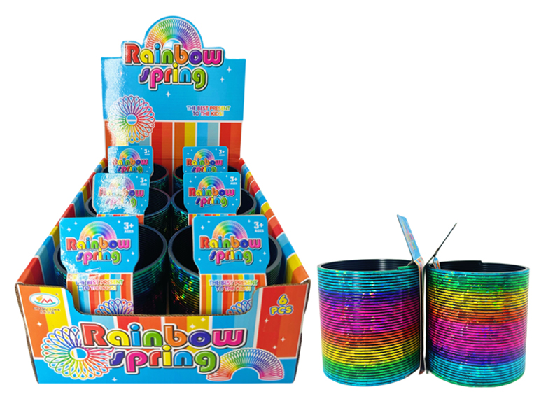 6PCS Ultra Long Laser Rainbow Circle