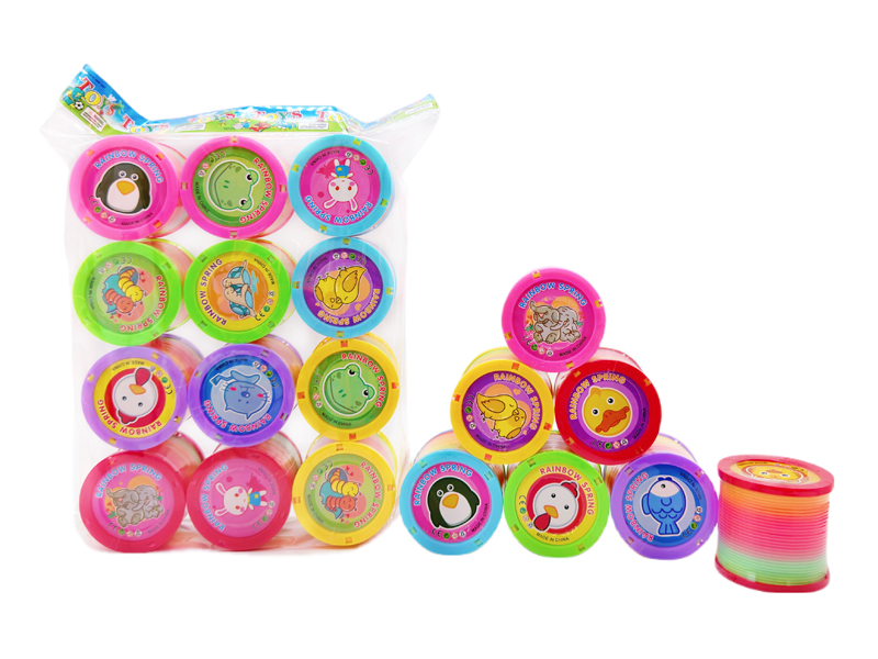 12PCS Cartoon Animal Rainbow Circle