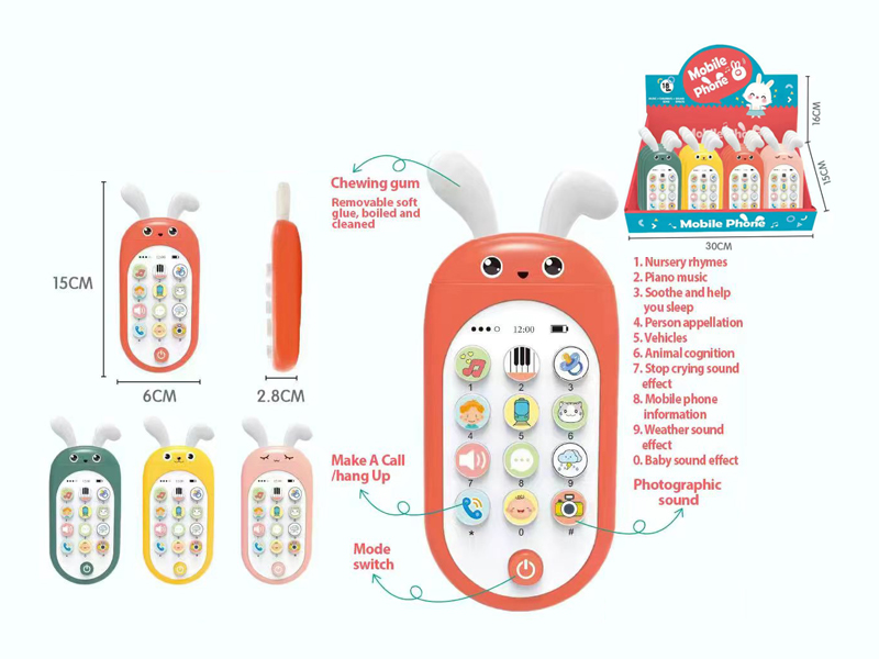 16PCS Rabbit Enlightenment Phone