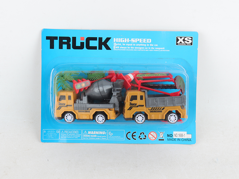Pull Back Engineering Truck Set