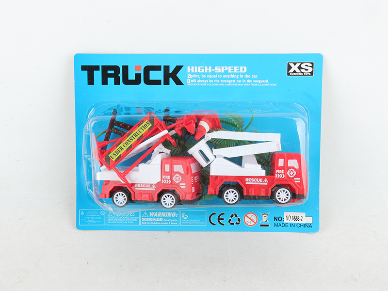 Pull Back Fire Engine Set