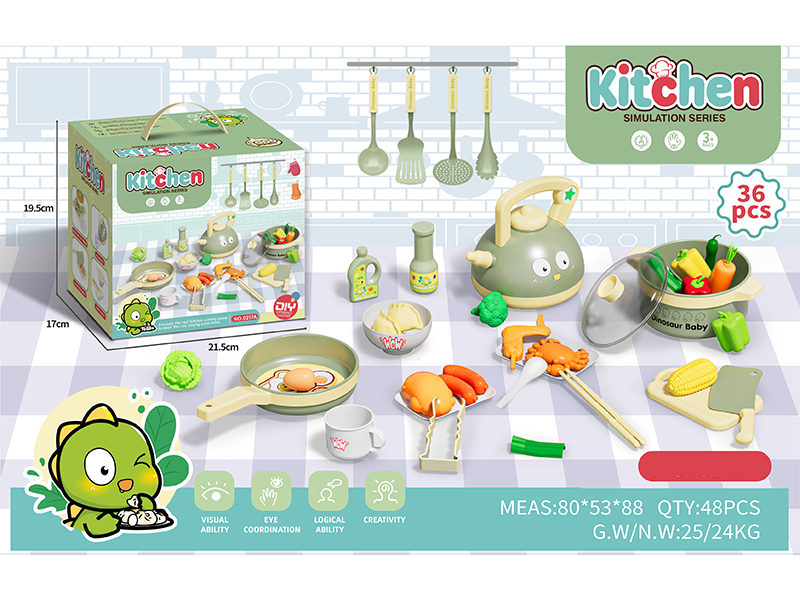 Dinosaur Kitchen Set 36PCS