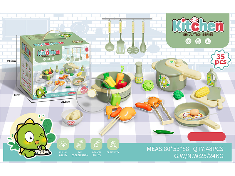 Dinosaur Kitchen Set 35PCS