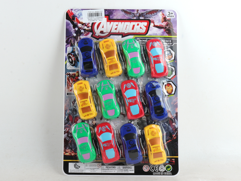 12PCS Slide Sports Car