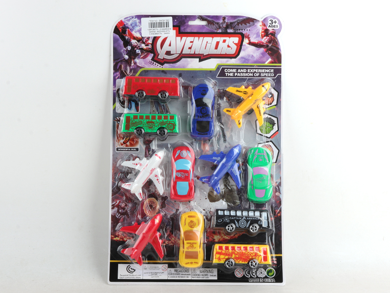 Slide Bus 4PCS +Slide Vehicle 4PCS +Slide Aircraft 4PCS