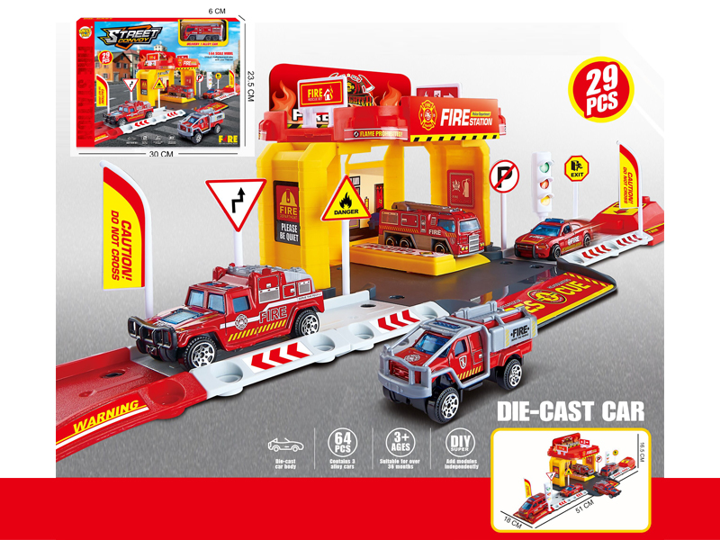 Urban Fire Parking Lot+Alloy Car