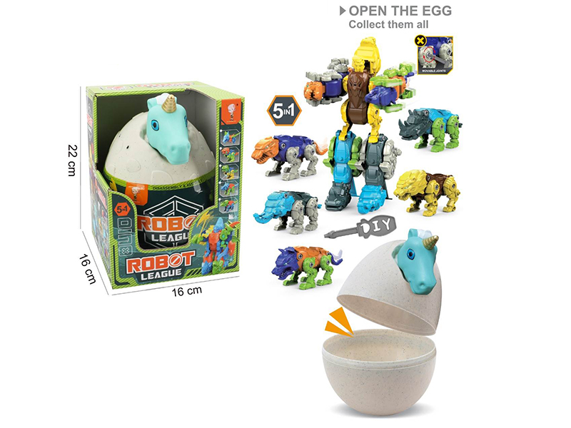 5 In 1 Assembly Animal Robot