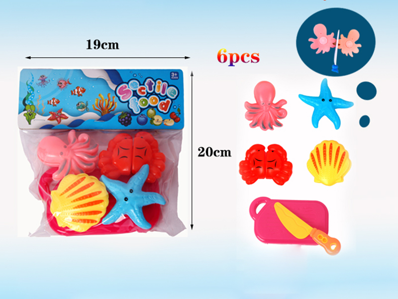 Cutting Food Toys(Seafood)6PCS