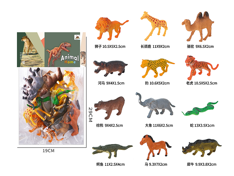 5-Inche Animal 12PCS