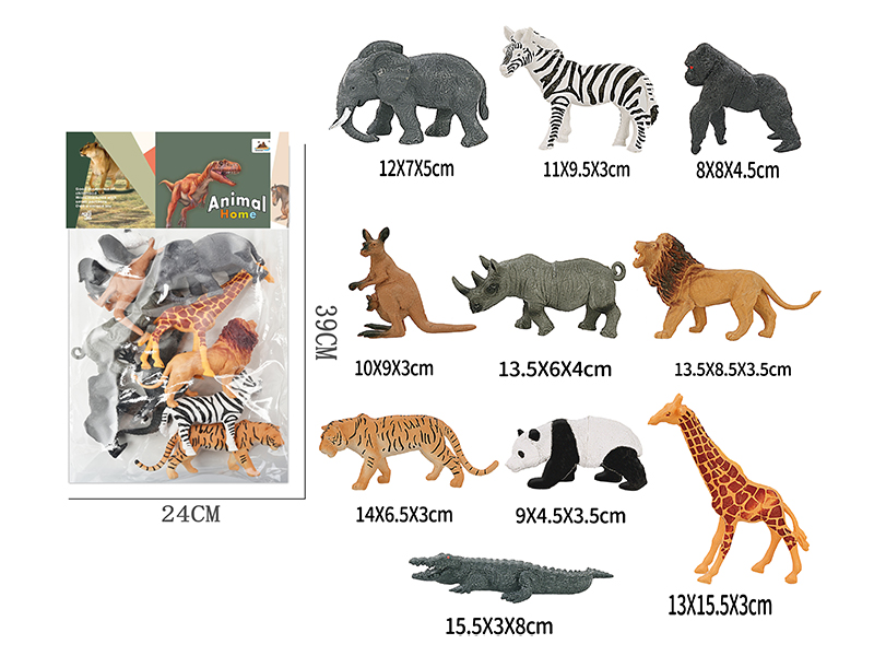 6-Inche Animal 10PCS