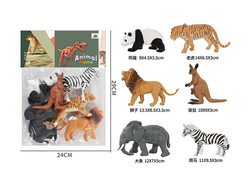 6-Inche Animal 6PCS