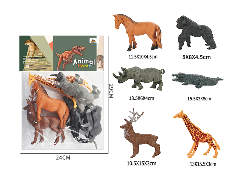 6-Inche Animal 6PCS