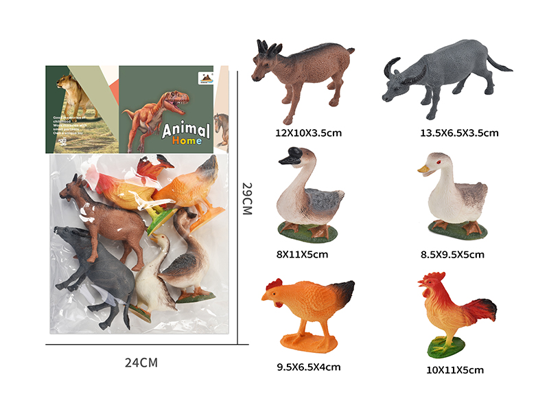 6-Inche Farm Animal 6PCS