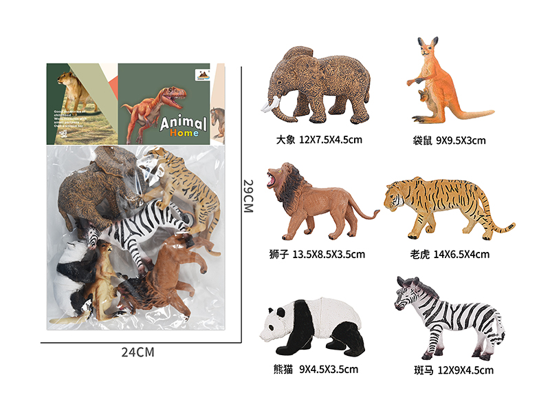 6-Inche Animal 6PCS