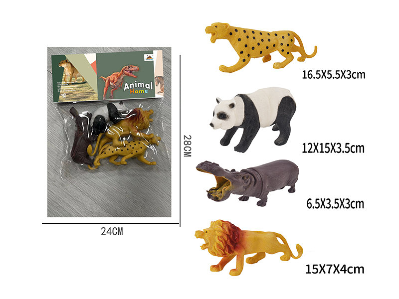 7-Inche Animal 4PCS
