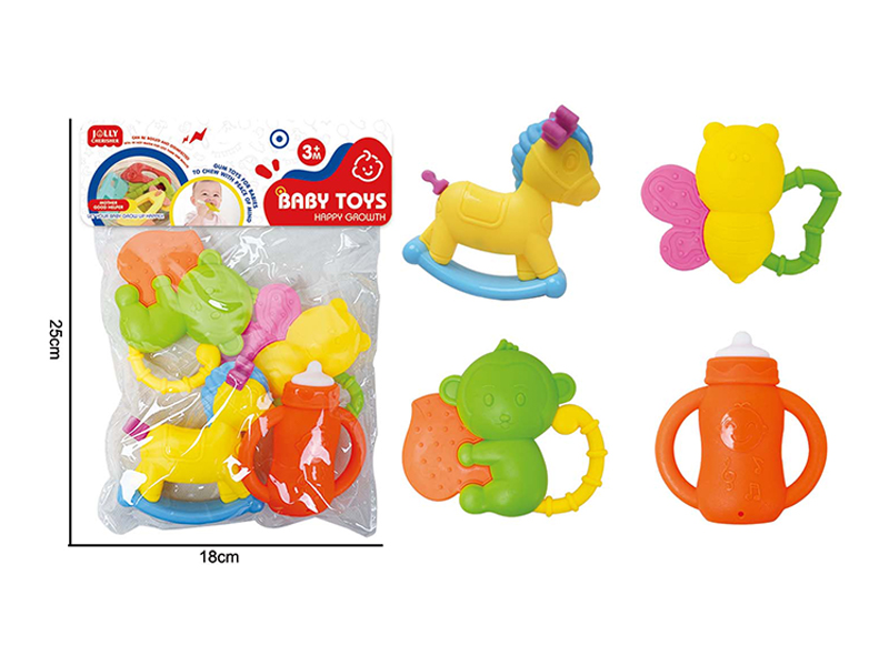 4PCS Cartoon Comfort Dental Glue Toy