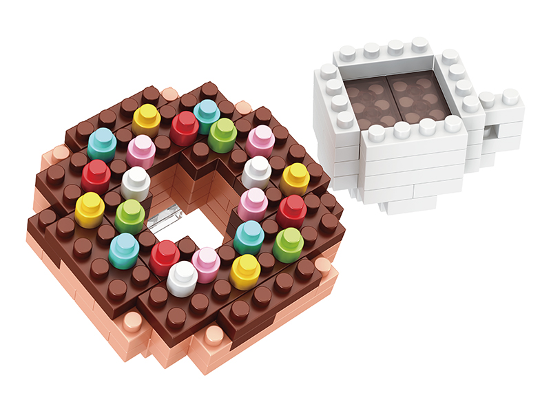 112PCS Doughnut & Cafe Building Blocks