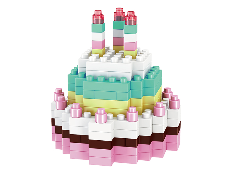 130PCS Birthday Cake Building Blocks