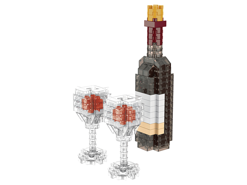 166PCS Wine Building Blocks