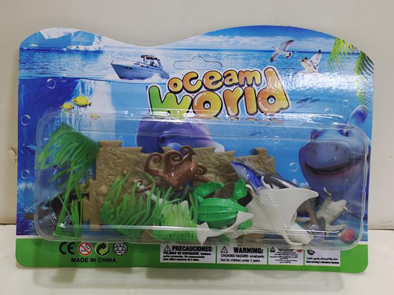 Solid Sea Animals Set