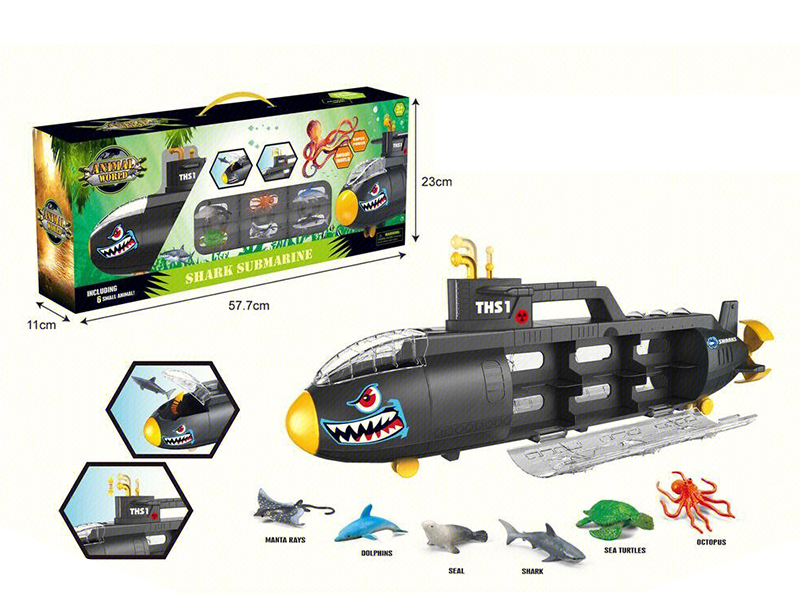 Shark Submarine With Sea Animals