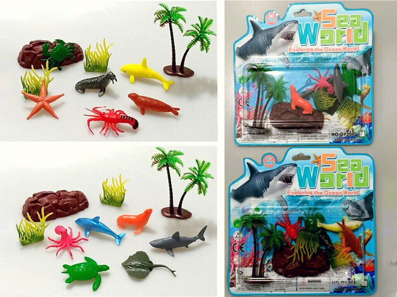 PVC Sea Animals Set 6pcs