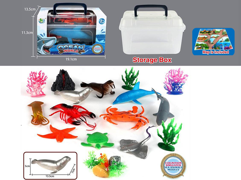 10PCS Sea Animals Set