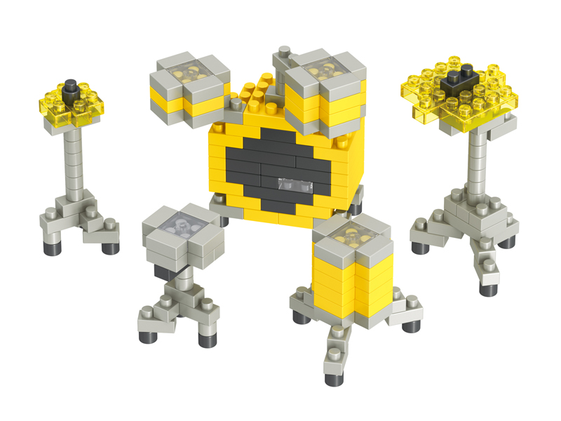 159PCS Drum Stand Building Block