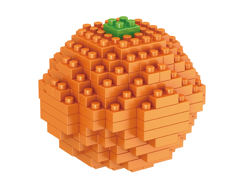 119PCS Orange Building Block