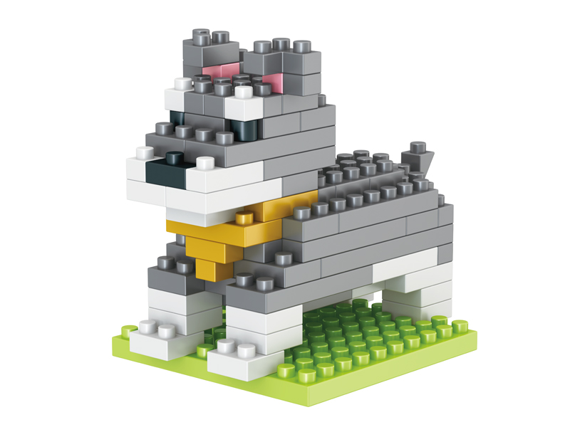 82PCS Schnauzer Building Block
