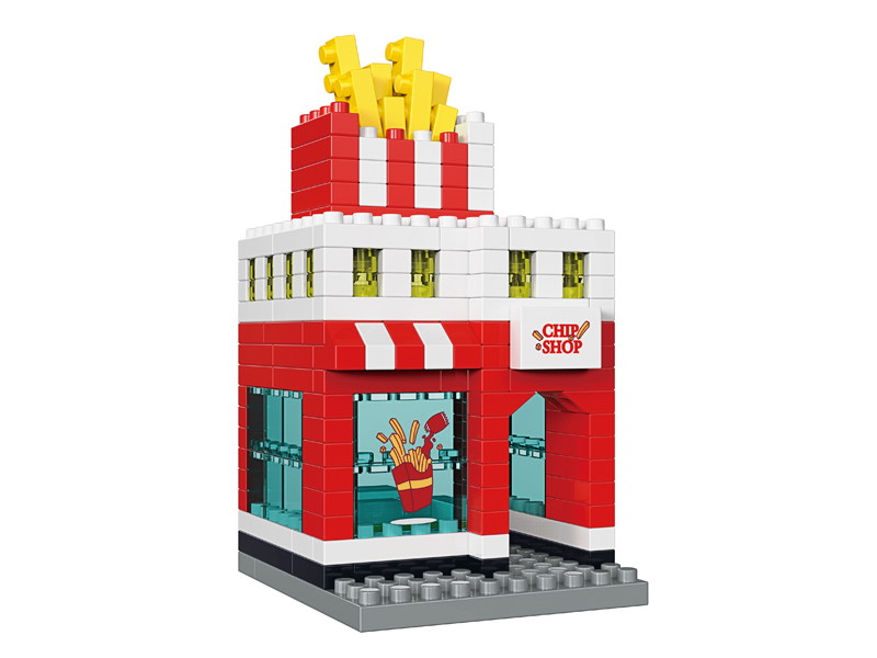 220PCS French Fries Shop Building Block