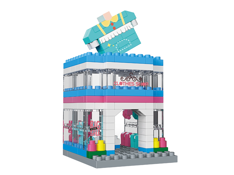 132PCS Clothing Store Building Block