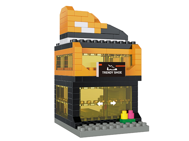 171PCS Shoe Shop Building Block