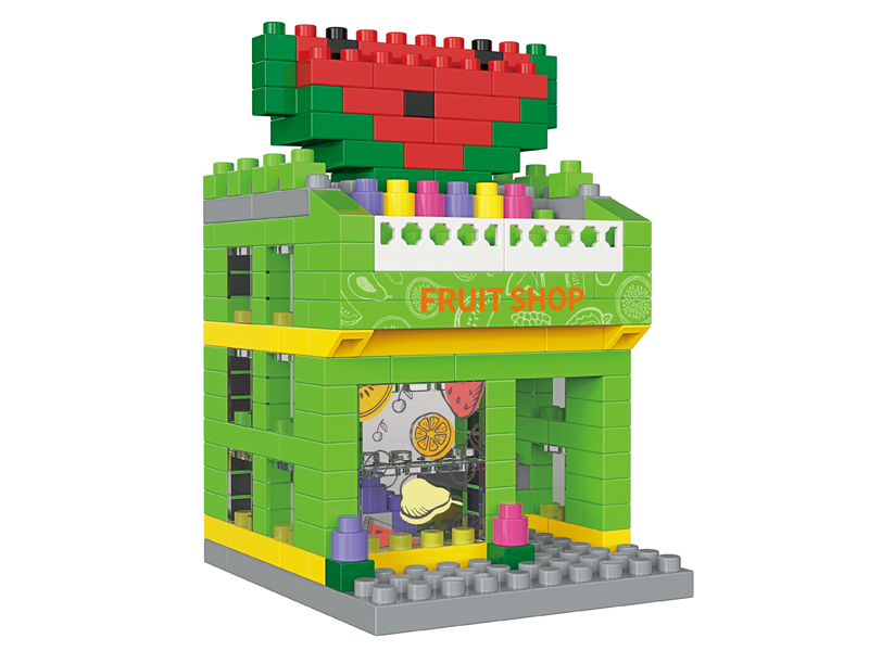 195PCS Fruit Shop Building Block