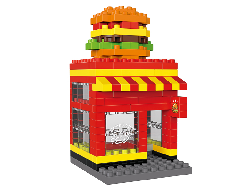 178PCS Burger Shop Building Block