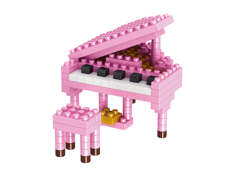 130PCS Pink Piano Building Block