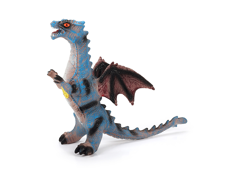 Single Headed Flying Dragon - Blue