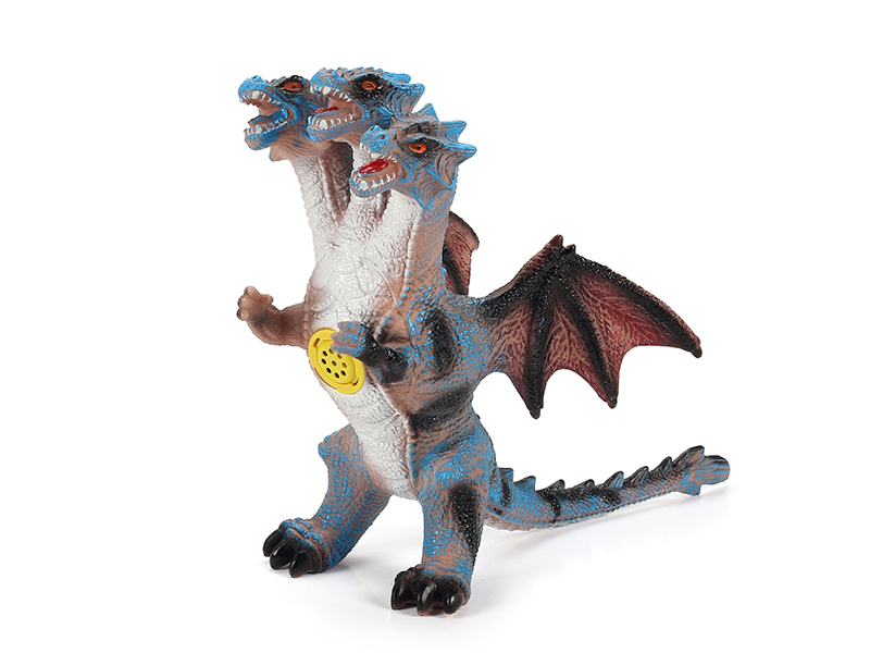 Three Headed Flying Dragon - Blue