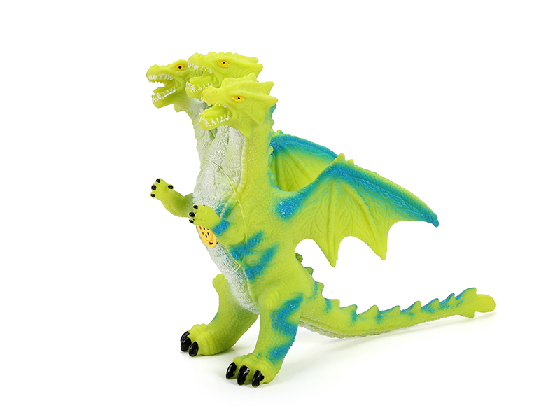 Three Headed Flying Dragon - Green