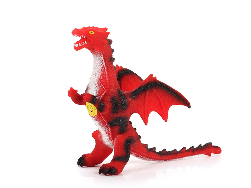 Single Headed Flying Dragon - Red