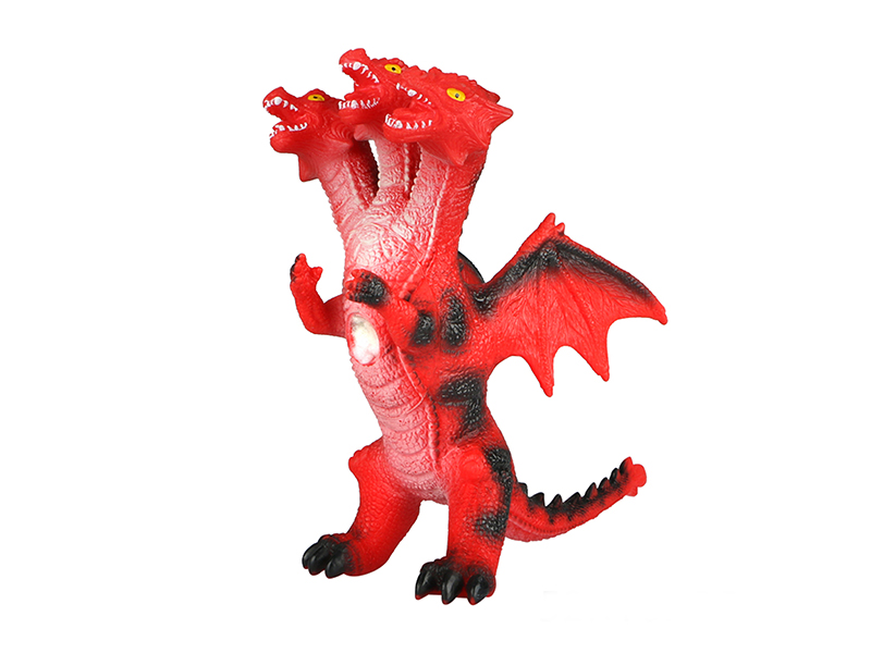 Three Headed Flying Dragon - Red