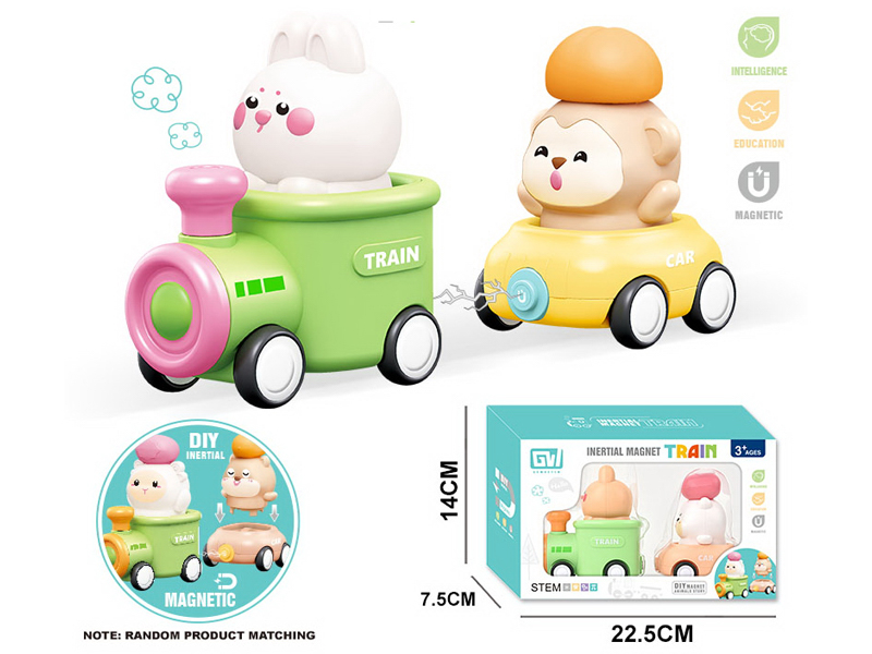 Friction Cartoon Animal Train