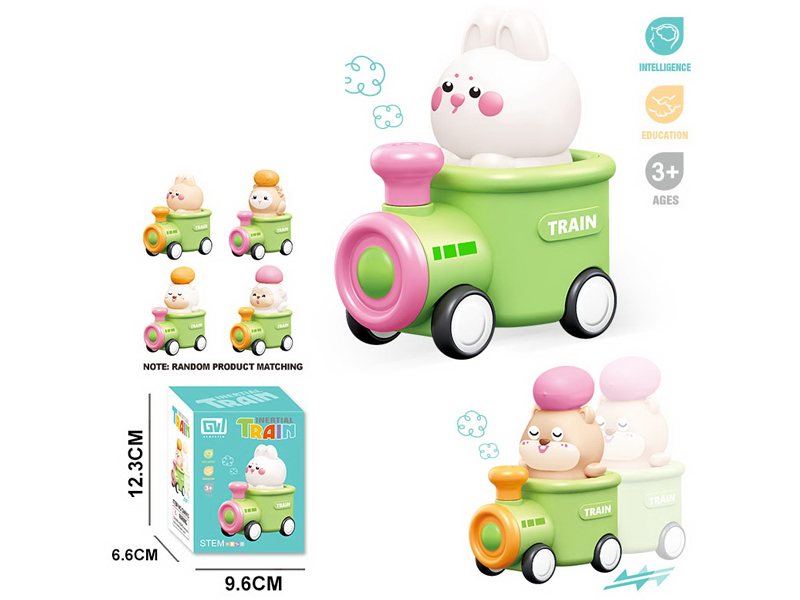 Friction Cartoon Animal Train