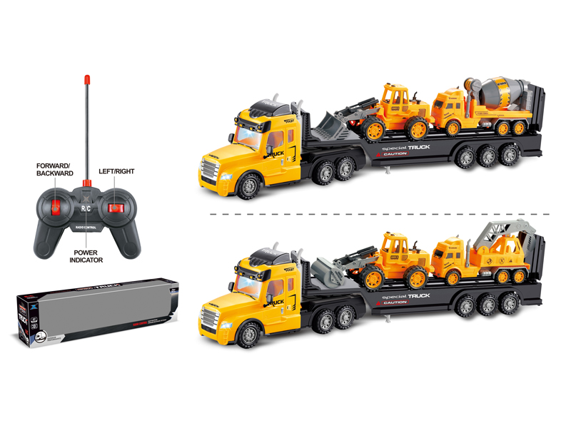 R/C 4CH Tractor+Loader+Cement Mixer Truck