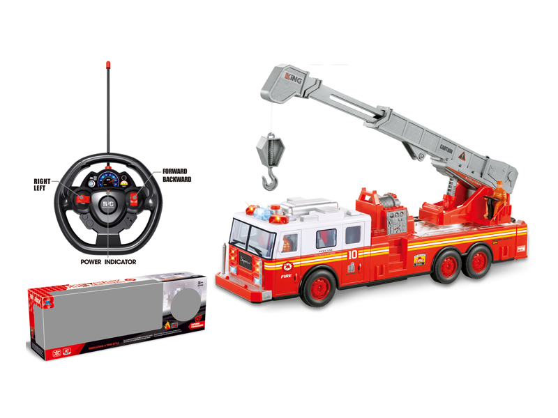 R/C 4CH Fire Hook Truck