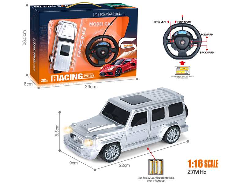 27Mhz 1:16 4-Channel Remote Control Spray-Painted Mercedes-Benz Grand G Simulation Car With Headlight(Not Included Batteries)